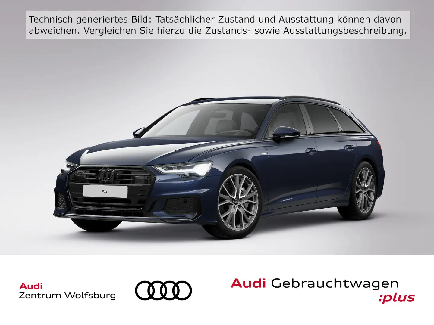 Audi A6 55 TFSI quattro S-tronic sport Matrix/A Blau - 1