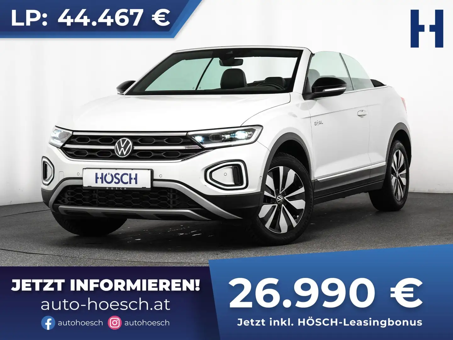 Volkswagen T-Roc Cabriolet Style TSI ASSISTENZ NAV WINTER ++ Weiß - 1