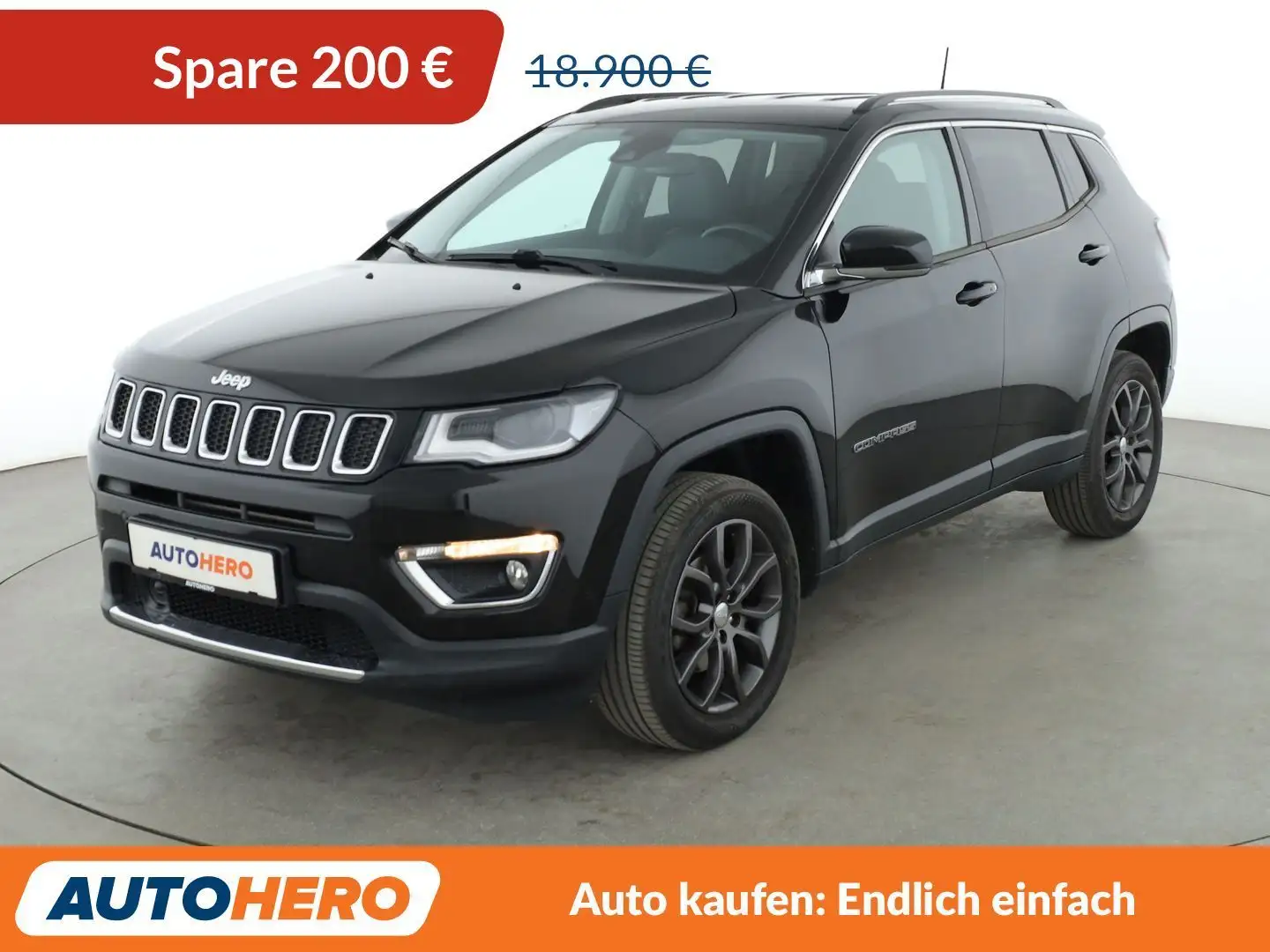 Jeep Compass 1.4 M-Air Limited 4WD Aut.*NAVI*BiXENON*CAM*SHZ* Noir - 1