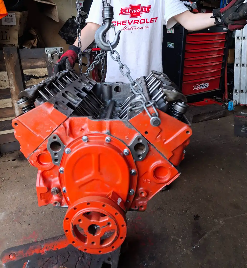 Corvette C1 V8 Motor 283Cui. 4.6L Motor Rot - 1
