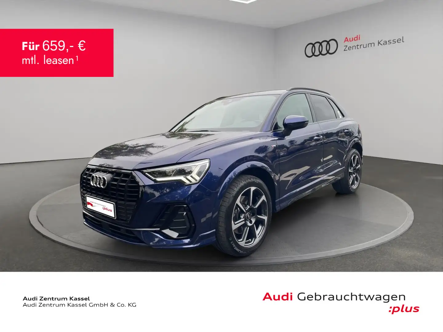 Audi Q3 40 TDI qu. S line LED Navi PDC+ AHK CarPlay Blau - 1