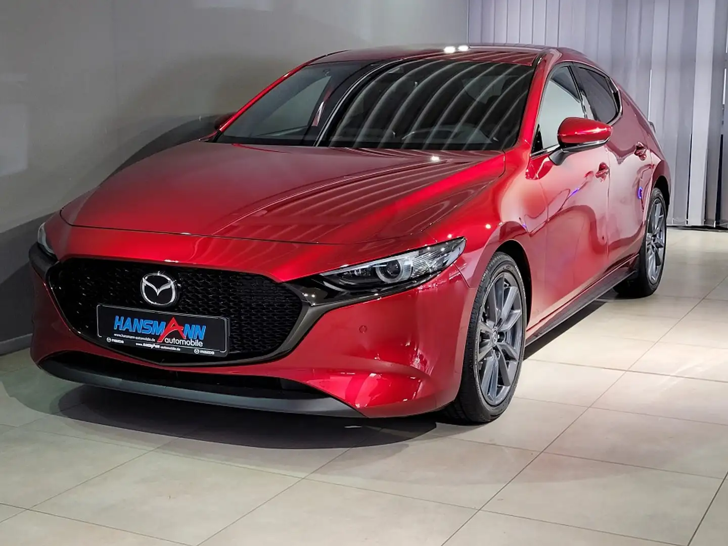 Mazda 3 Selection G-122/AT/Navi/Head-Up/Keyless/Matrix LED Červená - 1