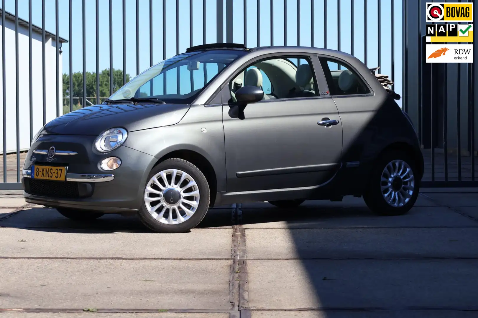 Fiat 500C 0.9 TwinAir Turbo Easy Grijs - 1