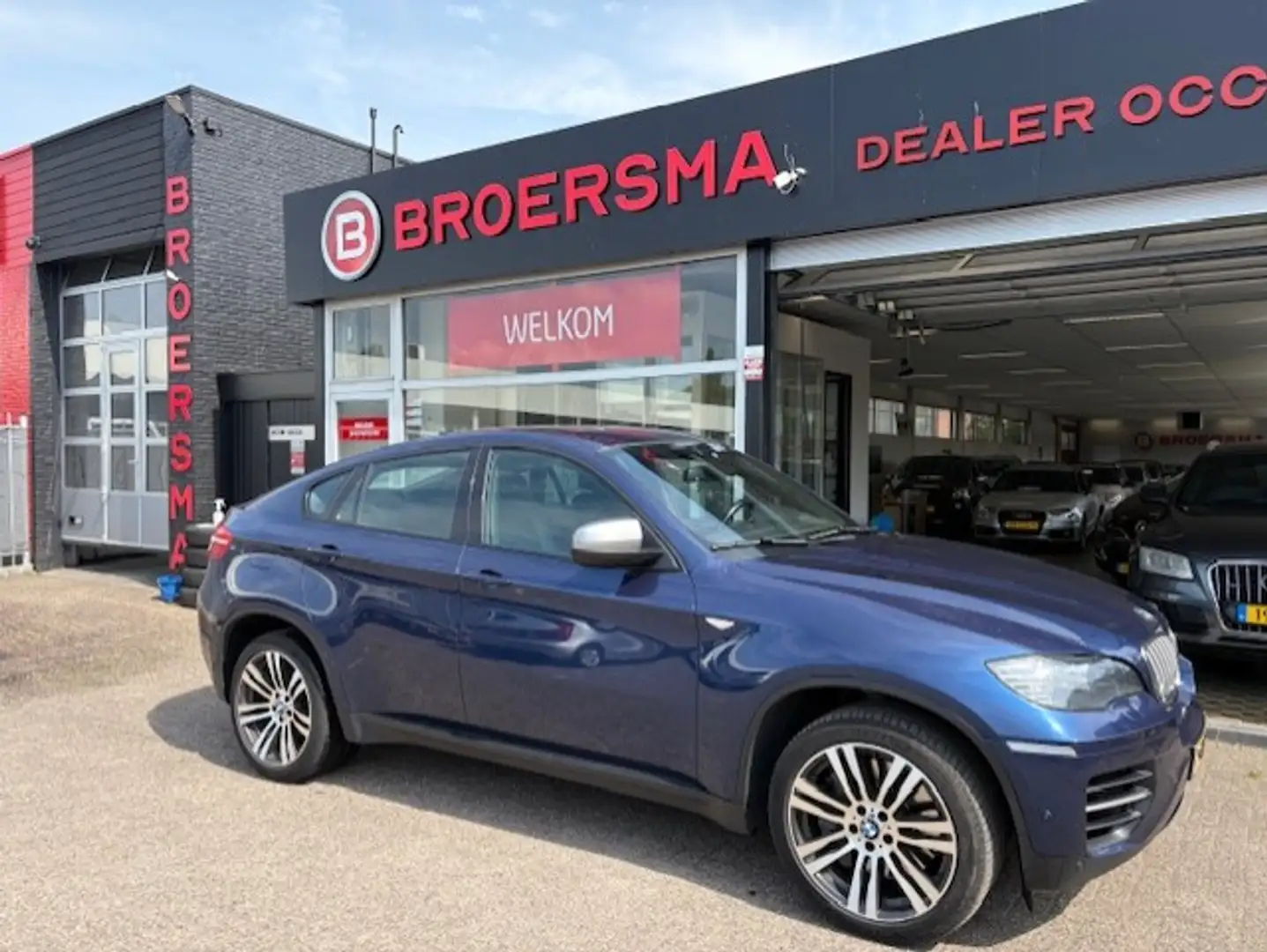 BMW X6 M50d VOL OPTIONS * LEER*XENON* PANO*NAVI * GOED EN Blauw - 2