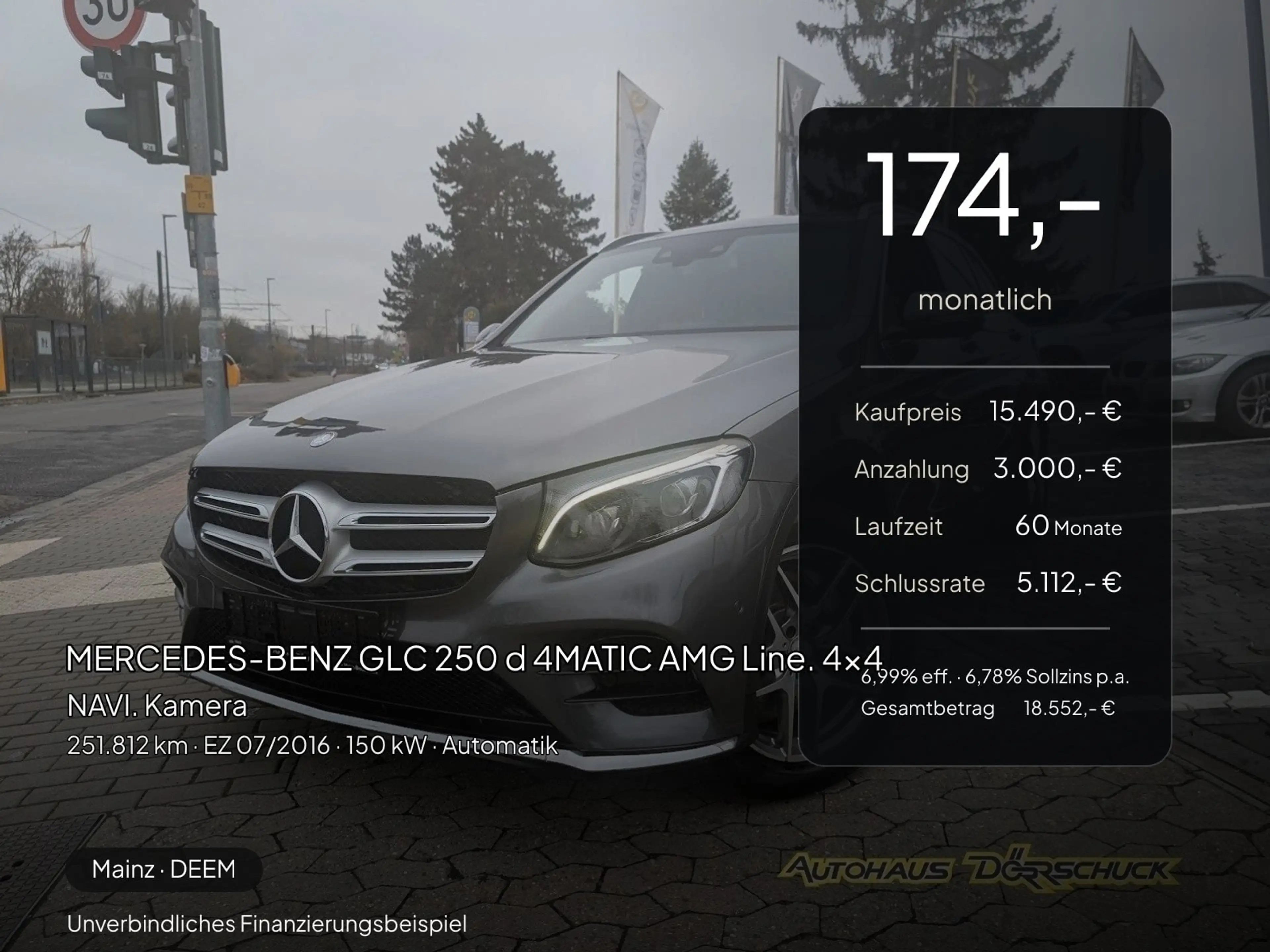 Mercedes-Benz GLC 250 GLC 250 d 4MATIC AMG Line. 4x4. NAVI. Kamera — photo 2