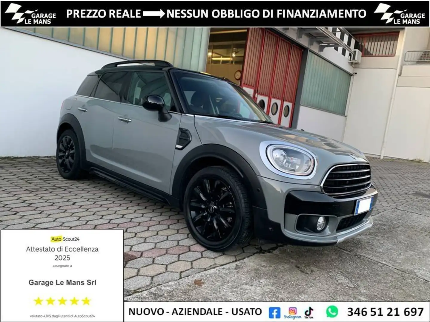 MINI Cooper Countryman 1.5 BAKER STREET AUTO NAVI CRUISE LED Grijs - 1