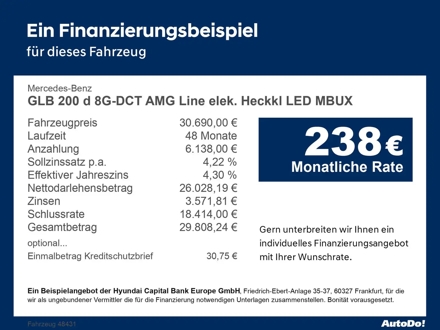 Mercedes-Benz GLB 200 d 8G-DCT AMG Line elek. Heckkl LED MBUX Schwarz - 2