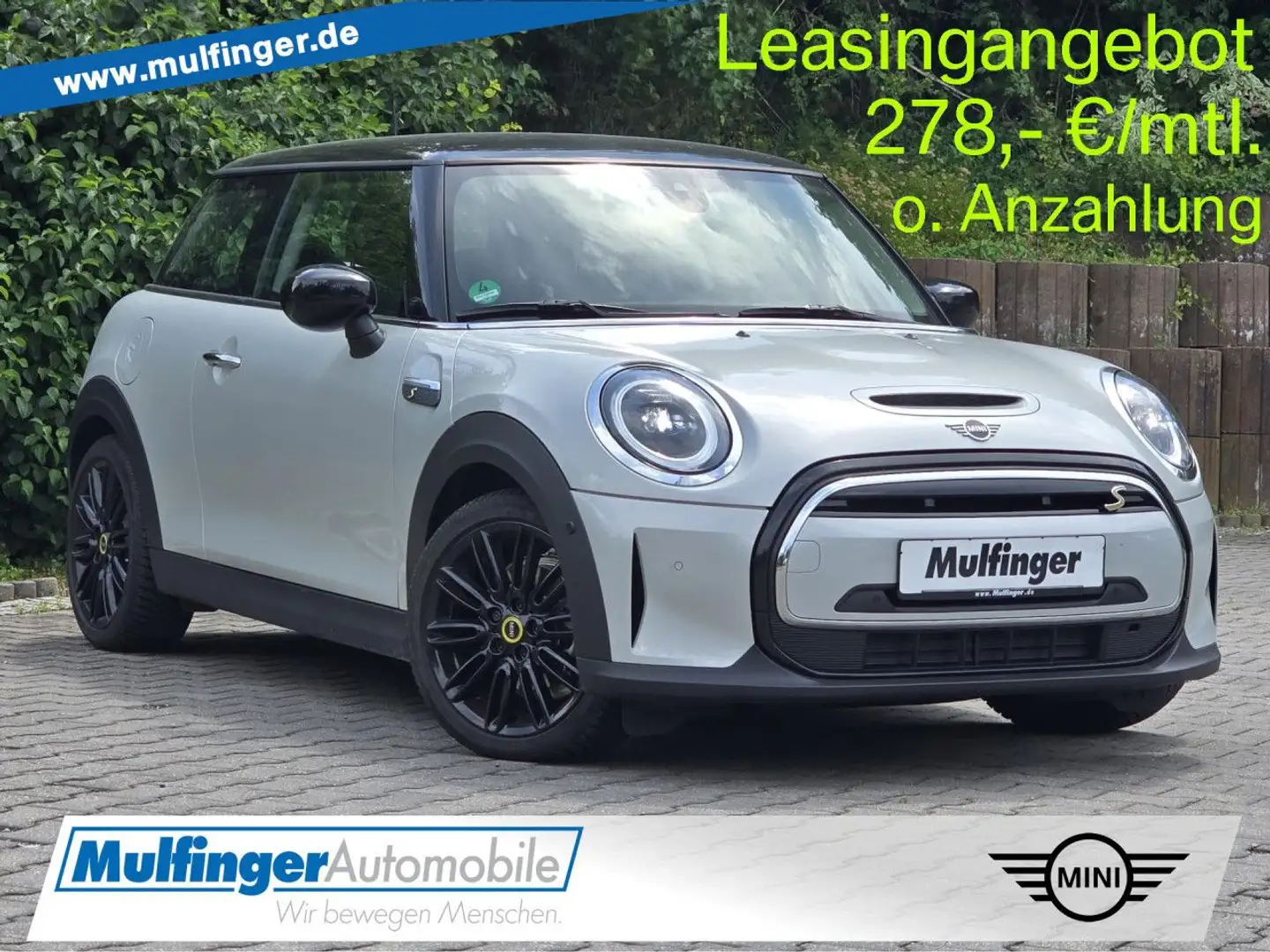 MINI Cooper SE ACC Kamera Navi - nur 1900km! Leas.278 Silber - 1