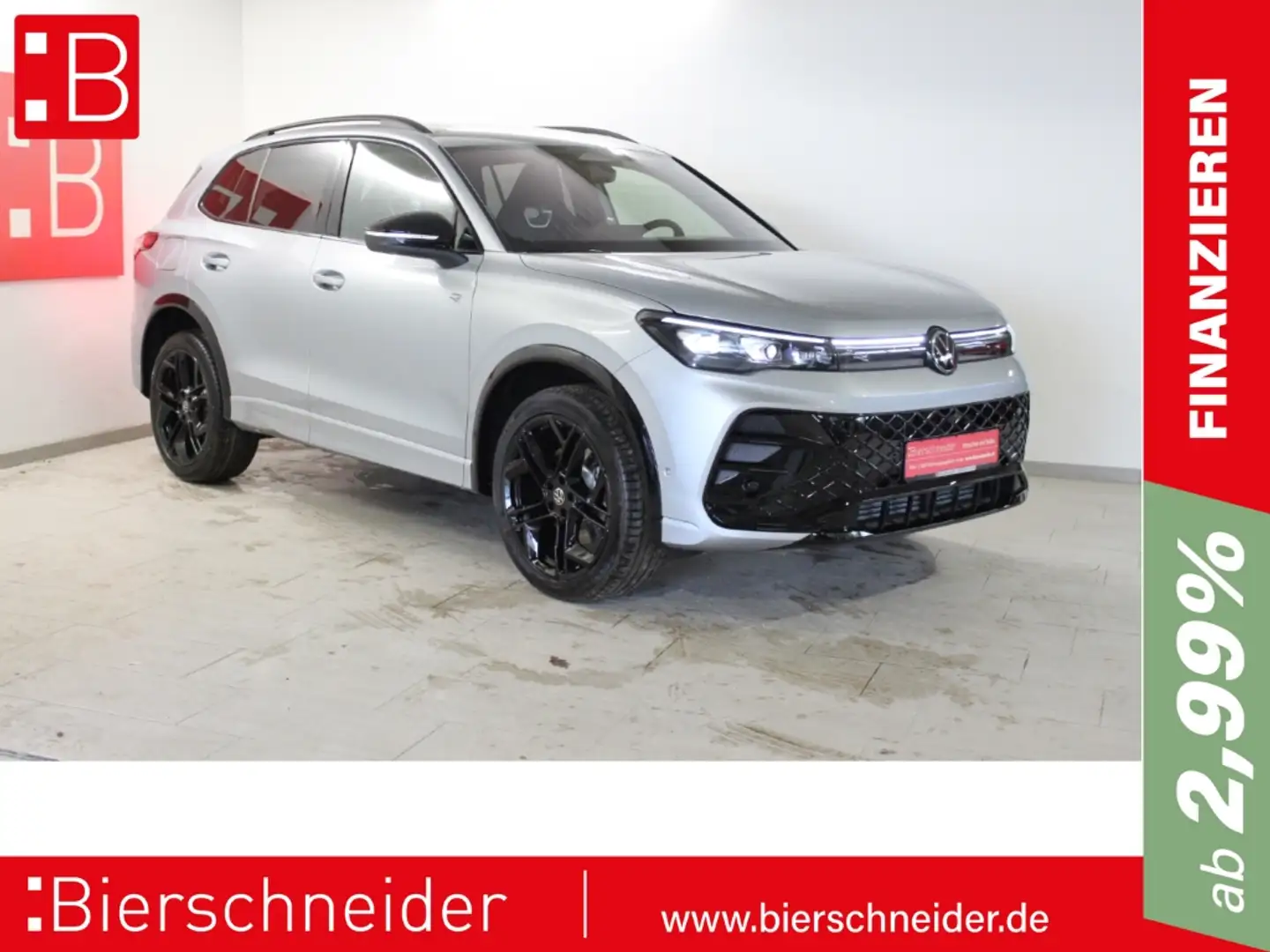 Volkswagen Tiguan 2.0 TDI DSG 4Mo. 2x R-Line Black Style 20 MATRIX P Silber - 1