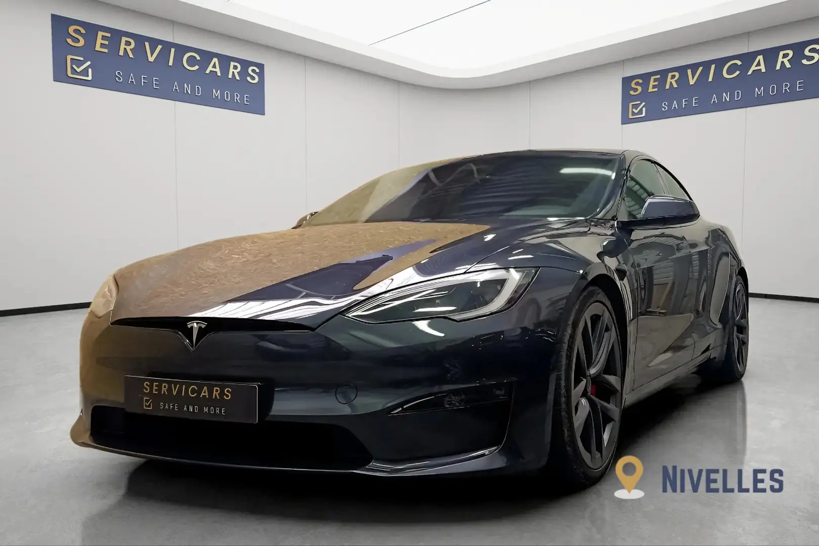 Tesla Model S 750 kWh Tri Motor Plaid + Gris - 1