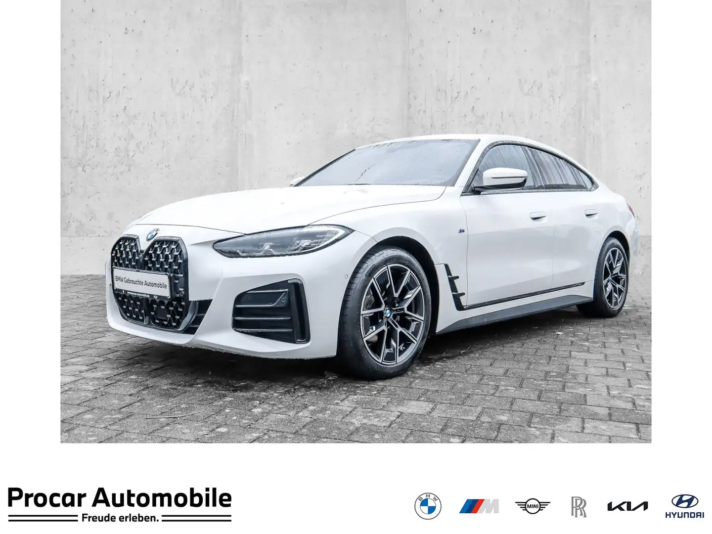 BMW 420 d Gran Coupé M Sport RFK NAVI LED PDC V+H LM Weiß - 1
