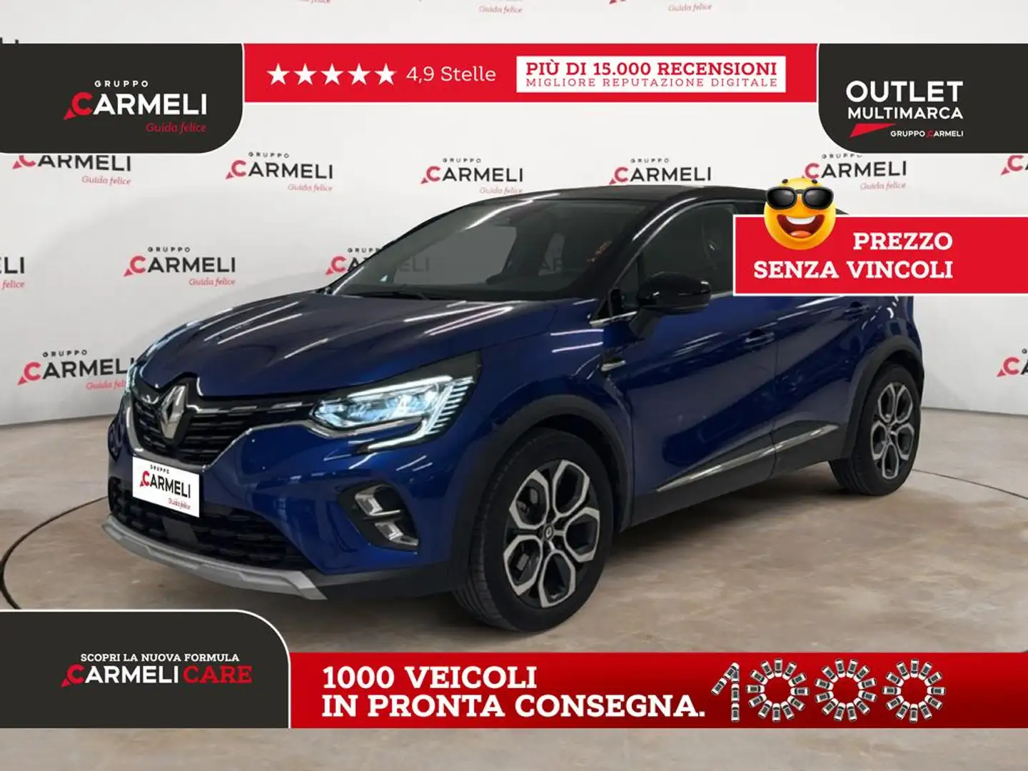 Renault Captur 1.6 E-Tech hybrid Techno Fast Track 145cv auto Bleu - 1