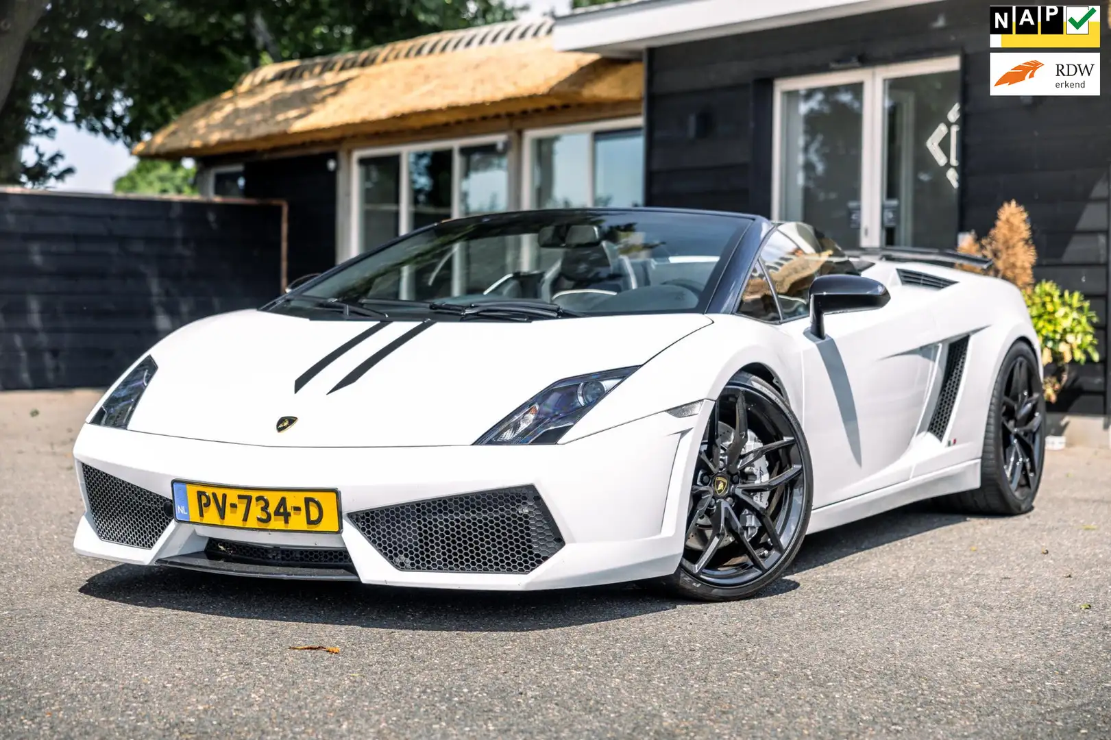 Lamborghini Gallardo 5.0 V10 Spyder Volleding gedocumenteerd Blanc - 1
