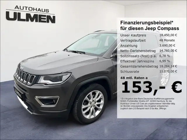 Jeep Compass Limited FWD 1.3 MultiAir Navi Xenon Alu Spurhaltea