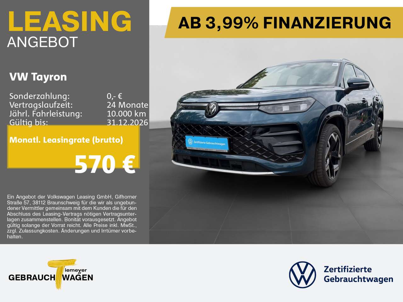 Volkswagen Tayron — Volkswagen Tayron 2.0 TDI DSG 4M R-LINE 7-SITZE AHK KAMERA