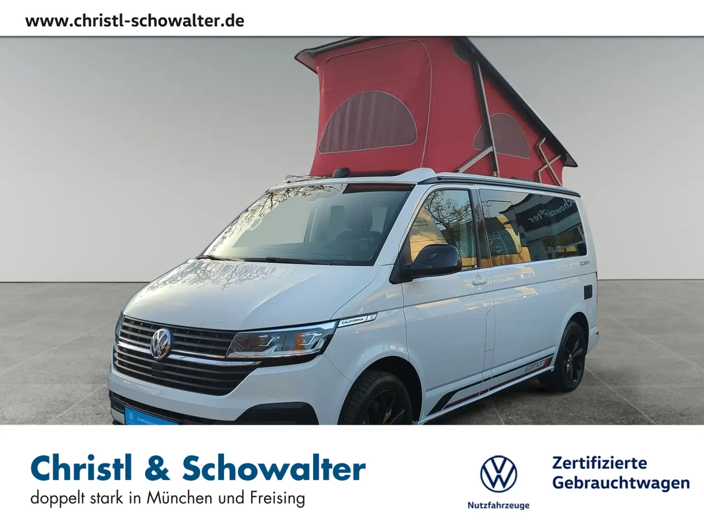 Volkswagen T6.1 California Ocean 2.0 TDI DSG Edition LED Weiß - 1