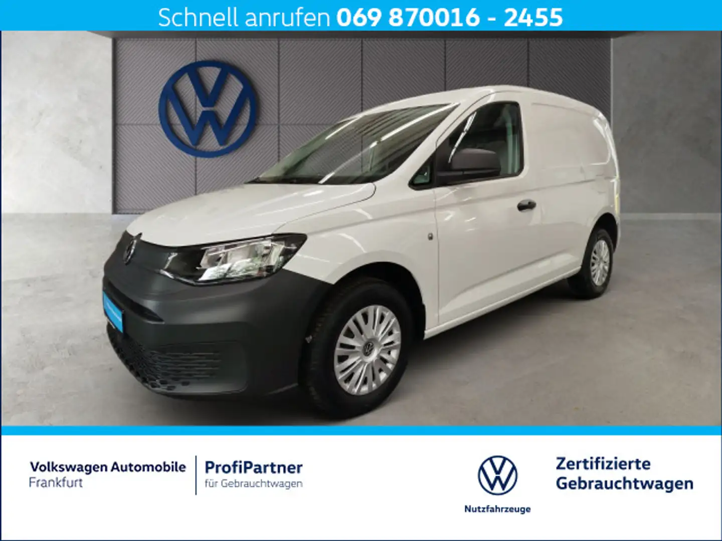 Volkswagen Caddy 2.0 TDI FrontAssist Klima Einparkhil Weiß - 1