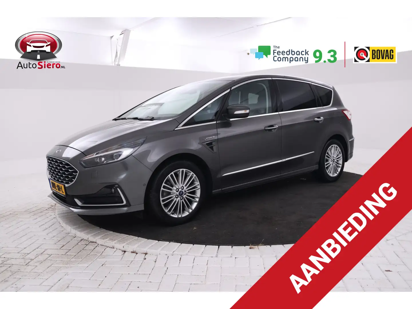 Ford S-Max 2.0 TDCi Vignale 190pk, 7 Pers, panorama, Automaat Grijs - 1