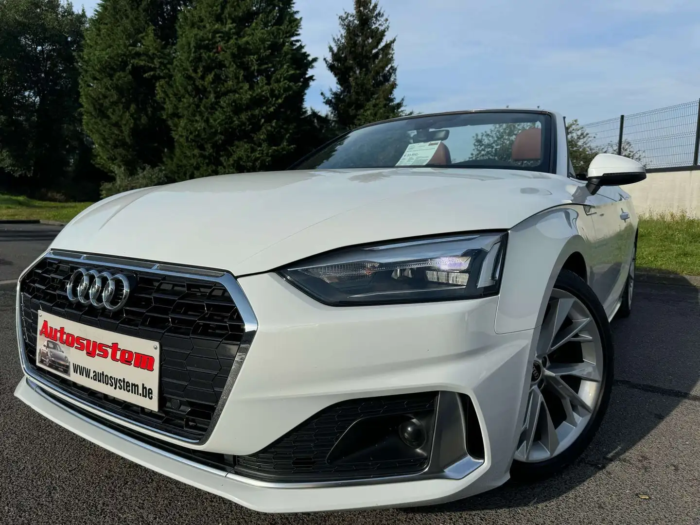 Audi A5 Cabriolet 35 TFSI Business Edition Advanced S tr. Blanc - 1