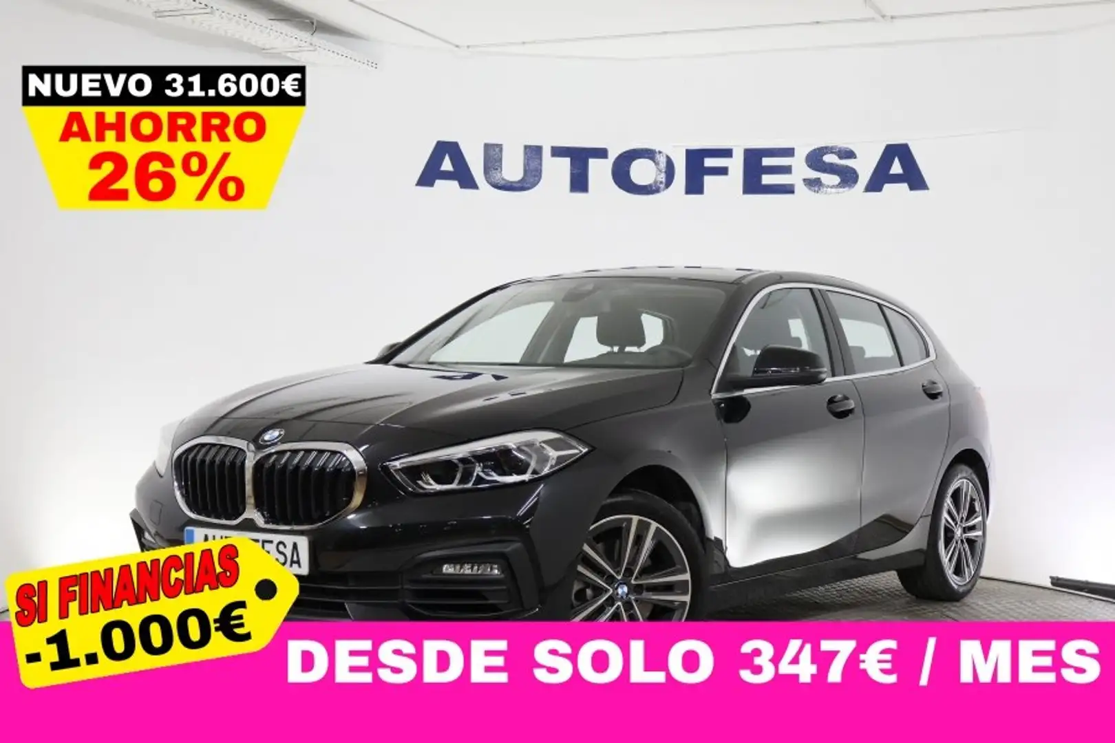 BMW SERIE 1 I DESIGN 136cv 5P # NAVY, PARKTRONIC Negro - 1