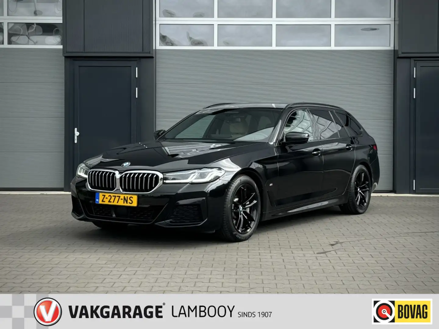 BMW 530 5-serie touring 530i 252PK M-Sport Laser|Camera|H/ Negro - 1