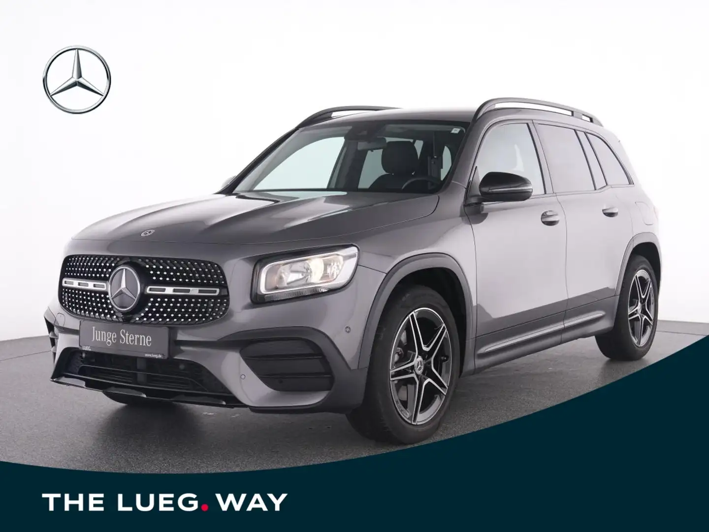 Mercedes-Benz GLB 180 AMG+MBUX+Night+EHeck+RFK+PTS+SHZ+Spurass Grijs - 1
