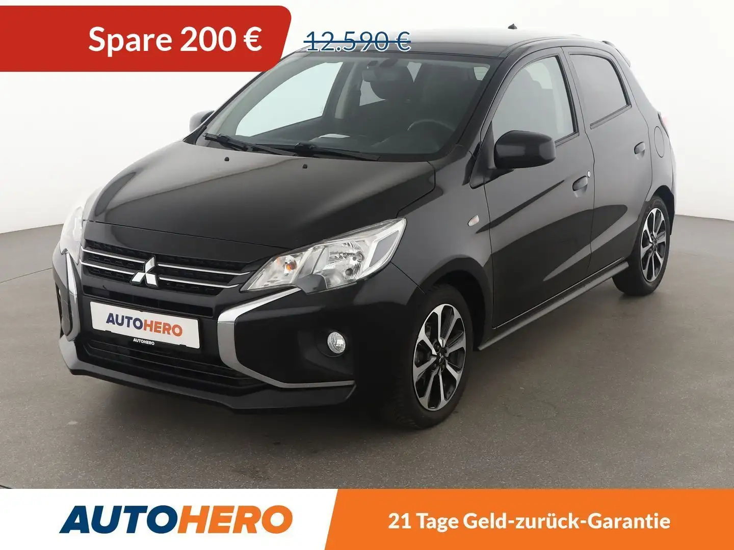 Mitsubishi Space Star 1.2 Intro Edition+ Aut.*NAVI*TEMPO*SHZ*KLIMA* Schwarz - 1