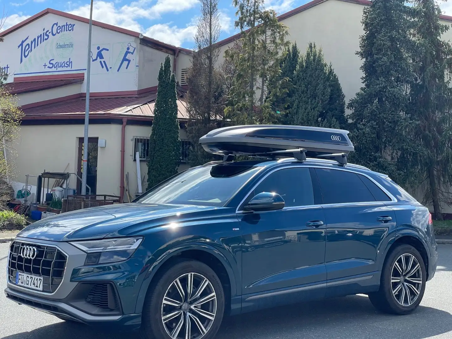 Audi Q8 50 TDI Midhyb. 3 S-Line quattro S-tronic StZ Blau - 1