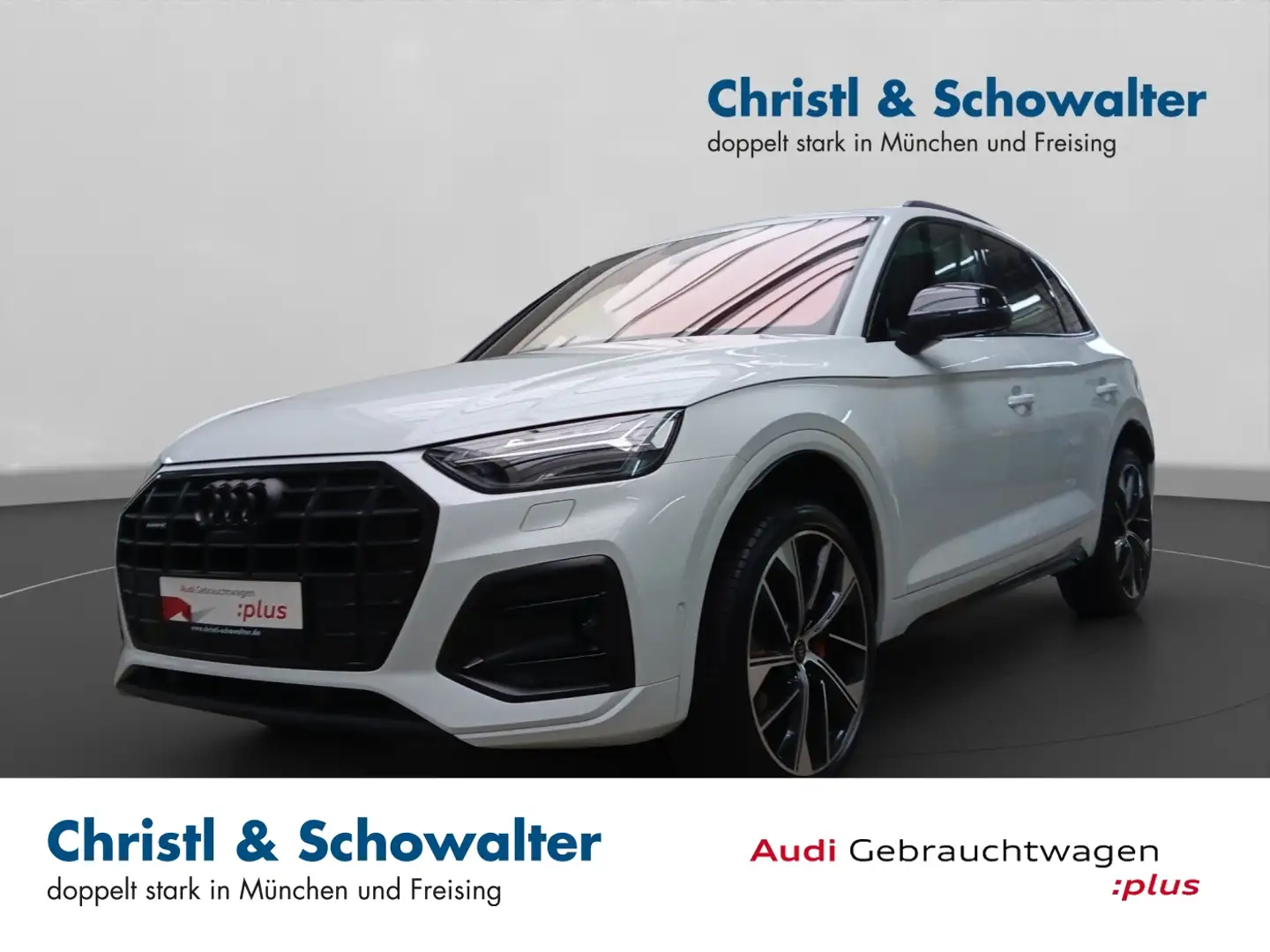 Audi Q5 45TFSI quattro AHK STADT+PARKEN MATRIX Weiß - 1