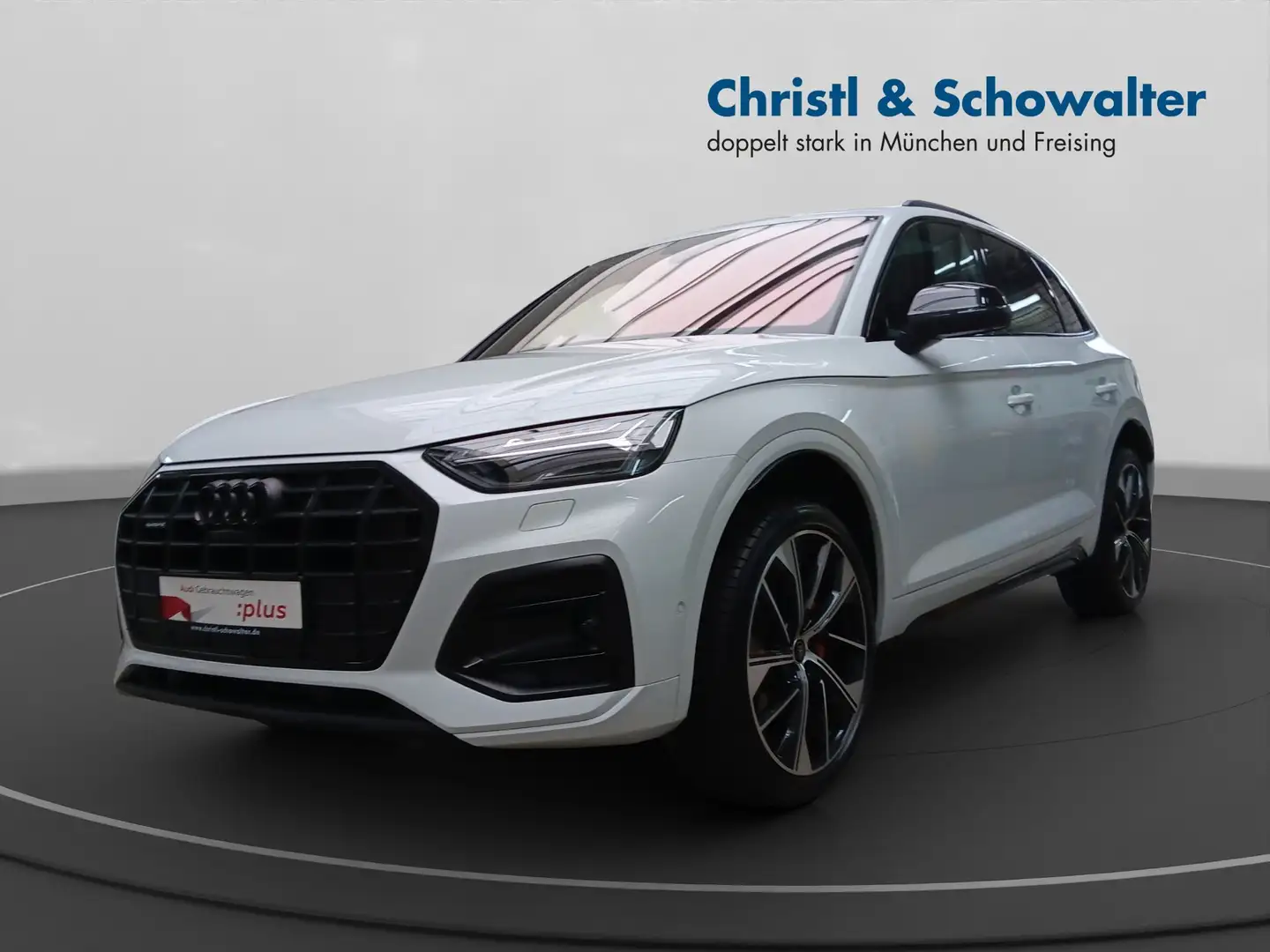 Audi Q5 45TFSI quattro s line AHK STADT+PARKEN MATRIX Blanco - 2