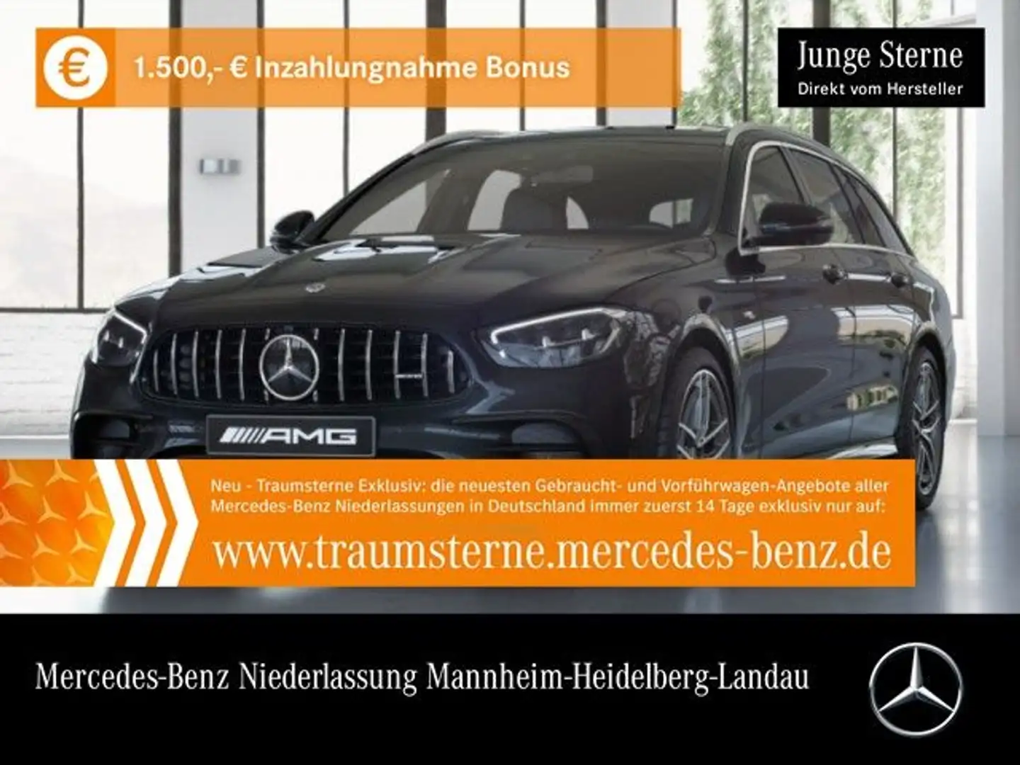 Mercedes-Benz E 53 AMG AMG T Perf-Abgas WideScreen Distr. SHD LED Kamera Fekete - 1