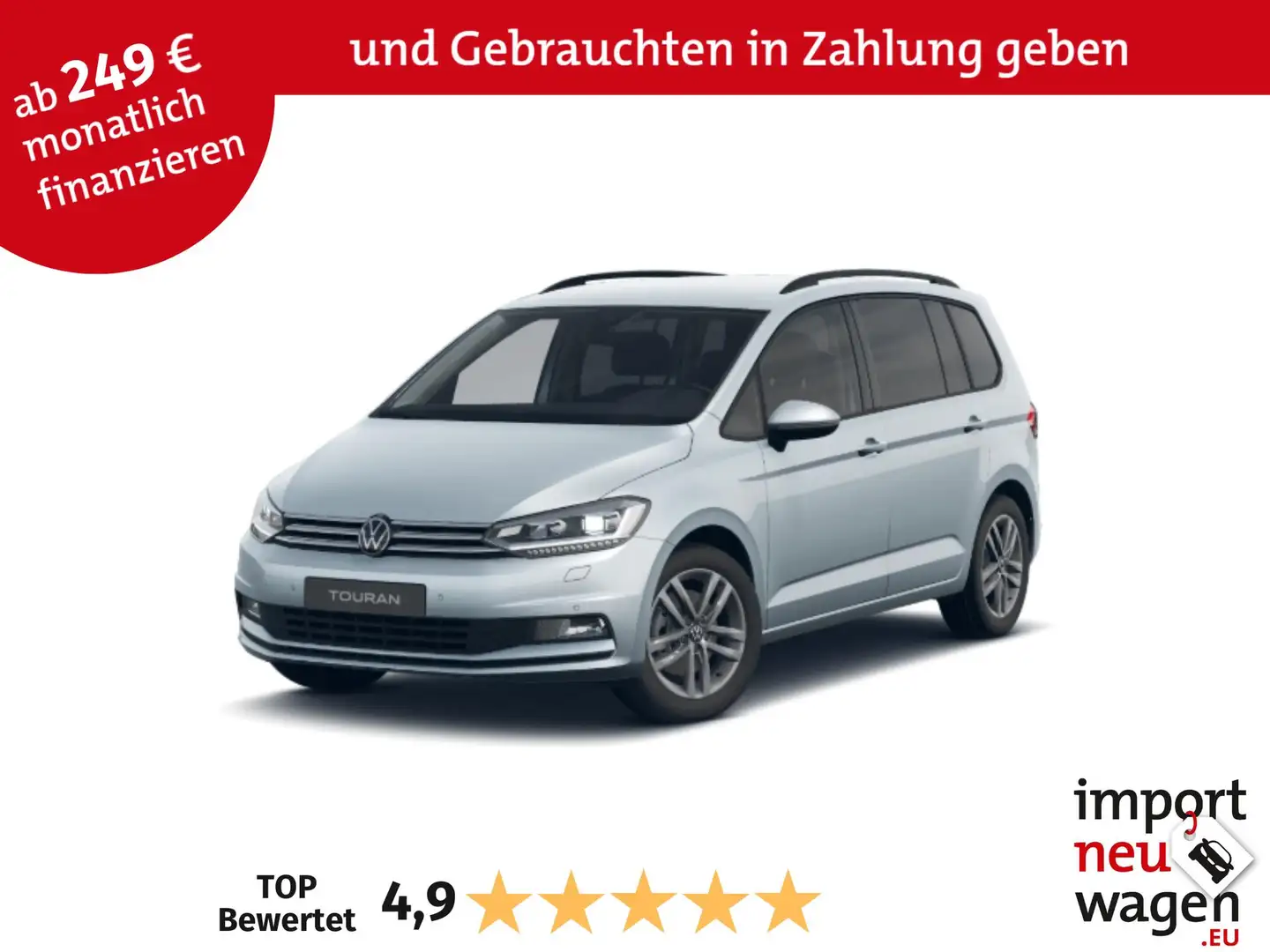 Volkswagen Touran Comfortline 1.5 TSI OPF App-Connect+EasyOpen! Argintiu - 1