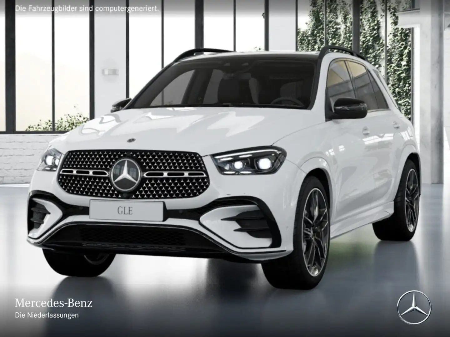 Mercedes-Benz GLE 350 de 4M AMG+NIGHT+PANO+360+AHK+MULTIBEAM+HUD Weiß - 2