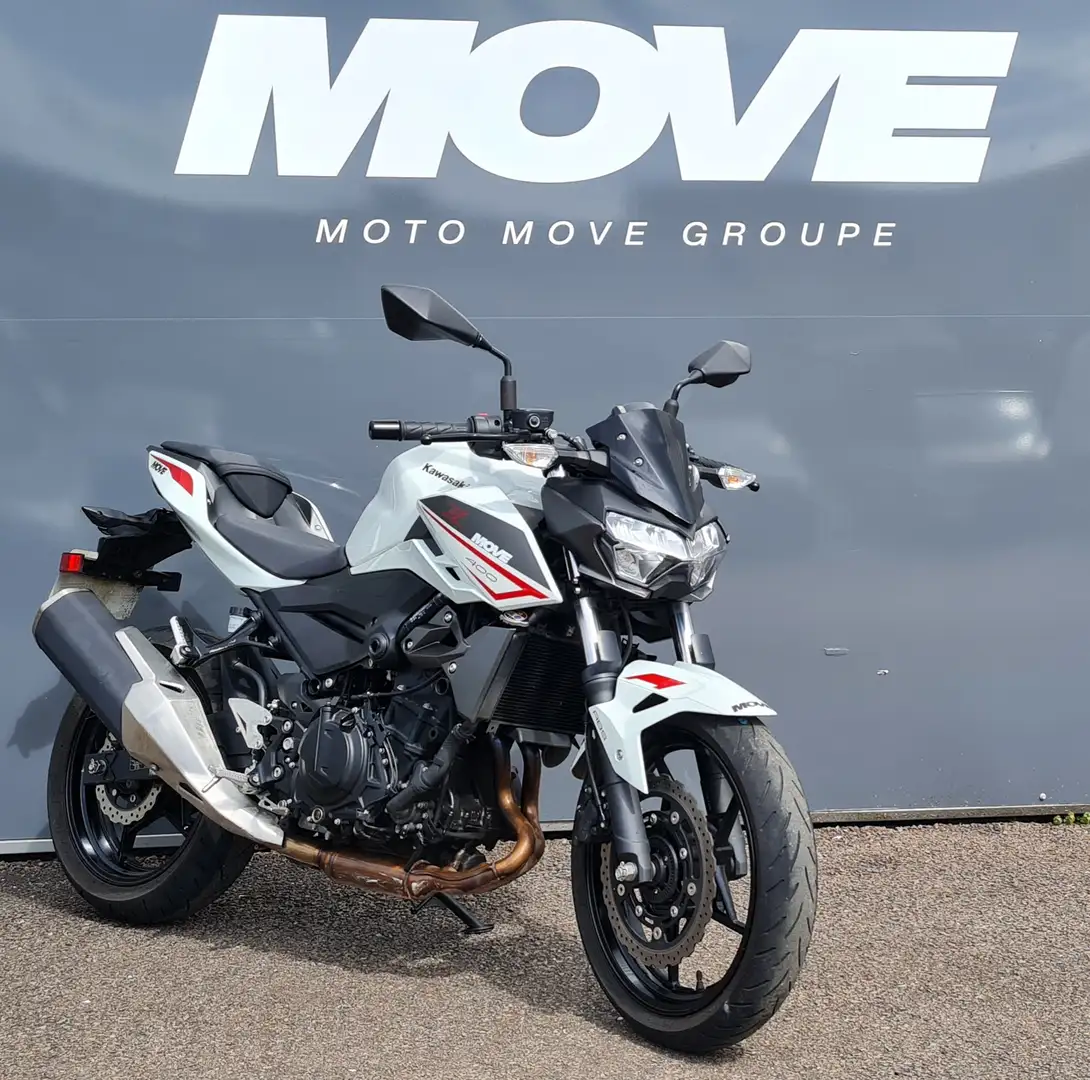 Kawasaki Z 400 Wit - 2