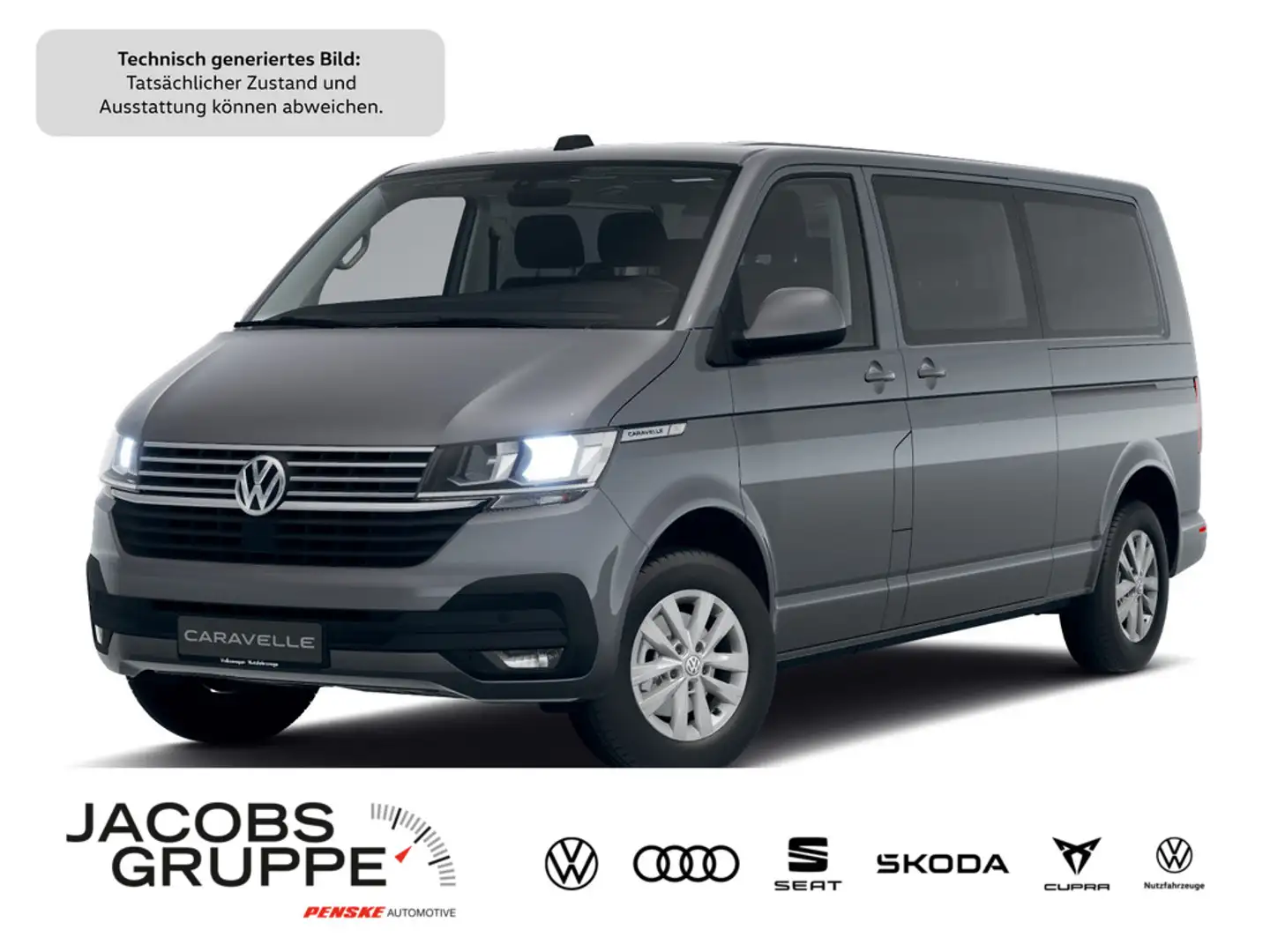 Volkswagen T6.1 Caravelle lang 2.0 TDI Comfortline DSG,N Grau - 1