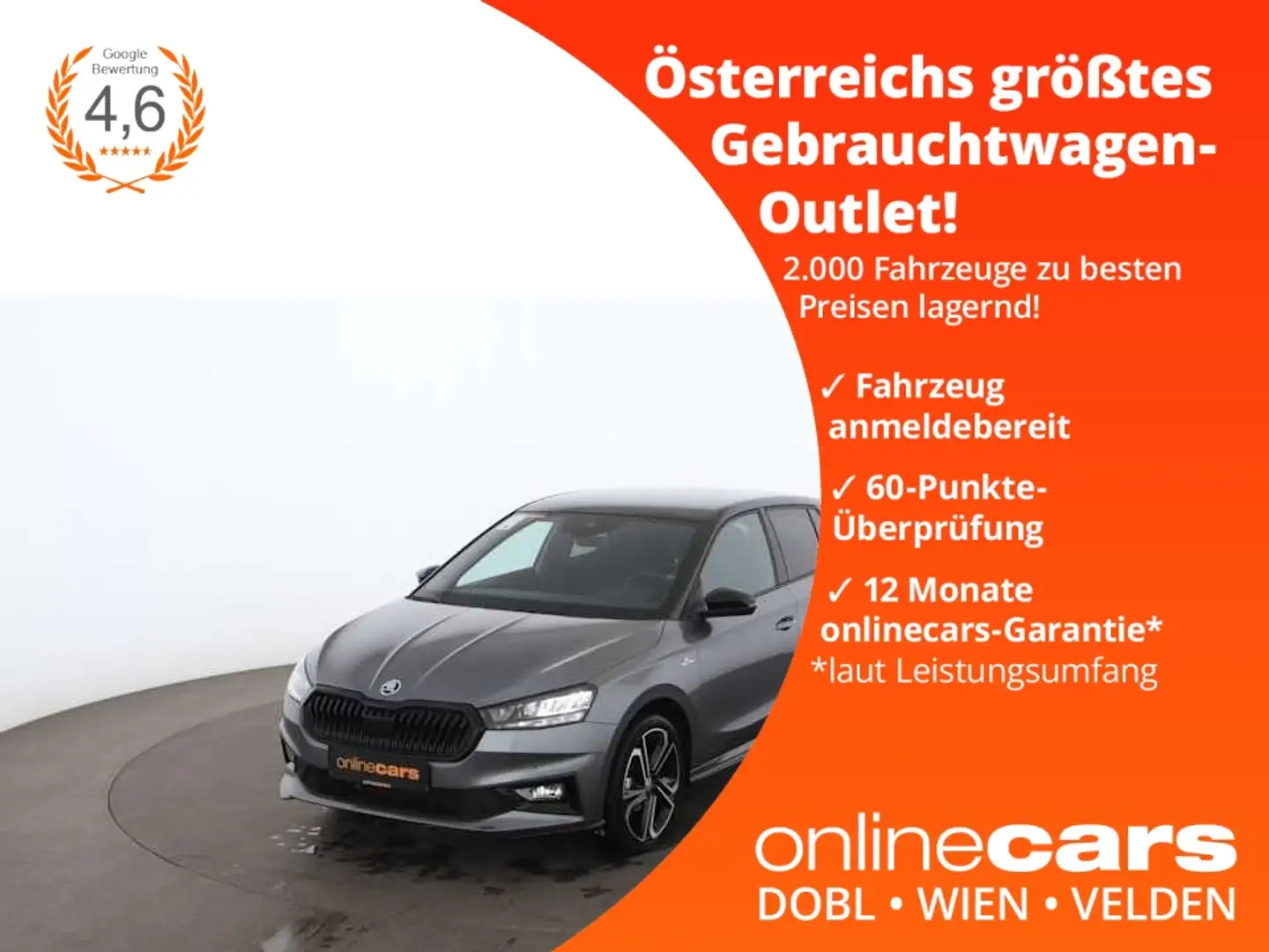 Skoda Fabia 1.0 TSI Monte Carlo LED SKY SITZHZG R-CAM Grau - 1