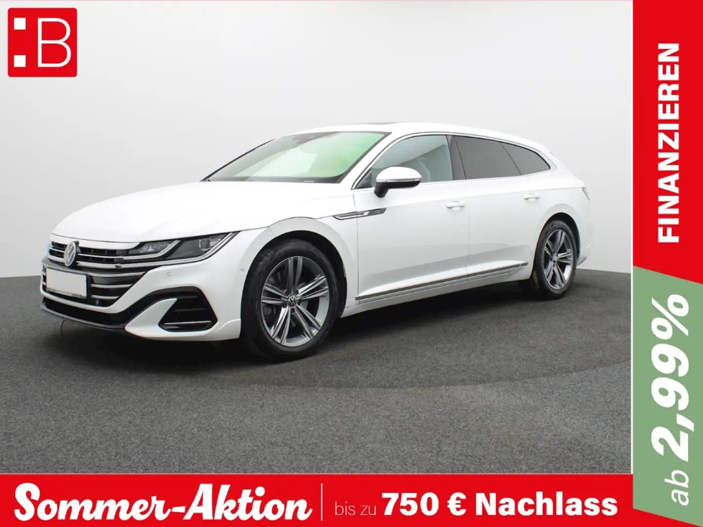 Volkswagen Arteon Shooting Brake 2.0 TSI DSG 4Mo. R-Line NAVI-PRO LE Weiß - 1