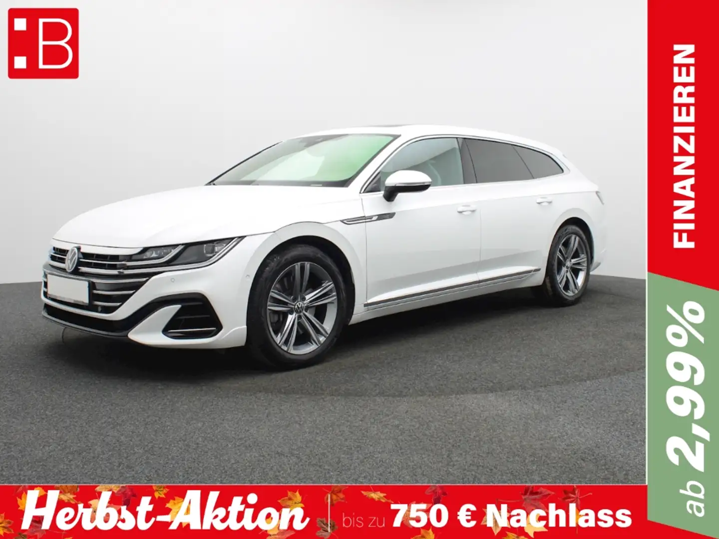 Volkswagen Arteon Shooting Brake 2.0 TSI DSG 4Mo. R-Line NAVI-PRO LE Weiß - 1