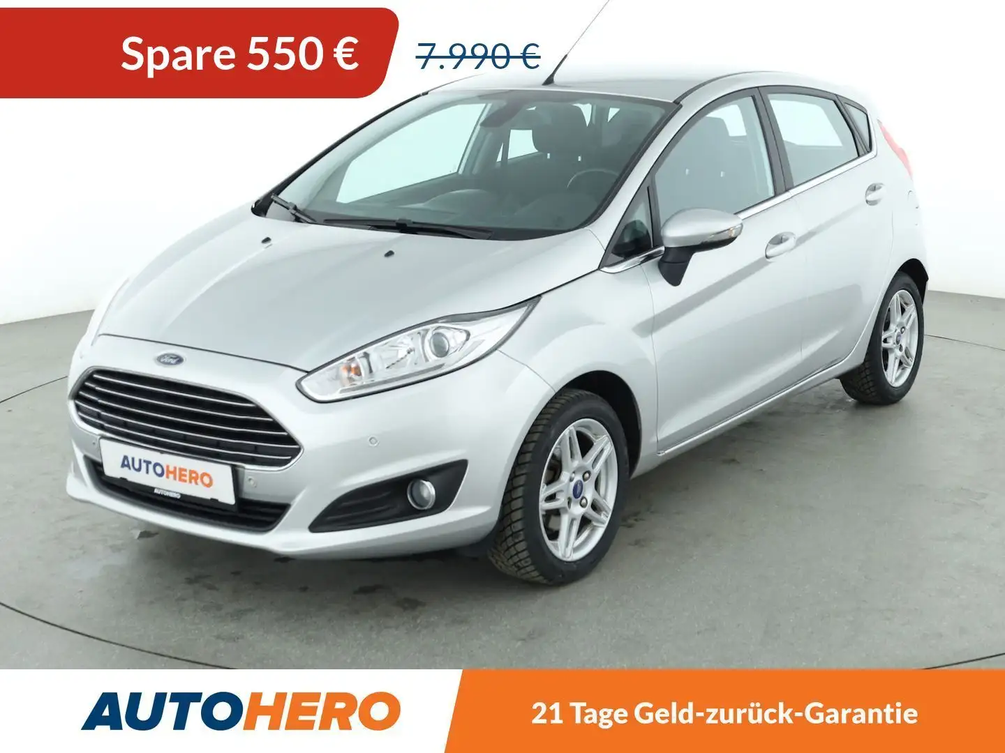 Ford Fiesta 1.0 Titanium*NAVI*PDC*KLIMA*GARANTIE* Silber - 1