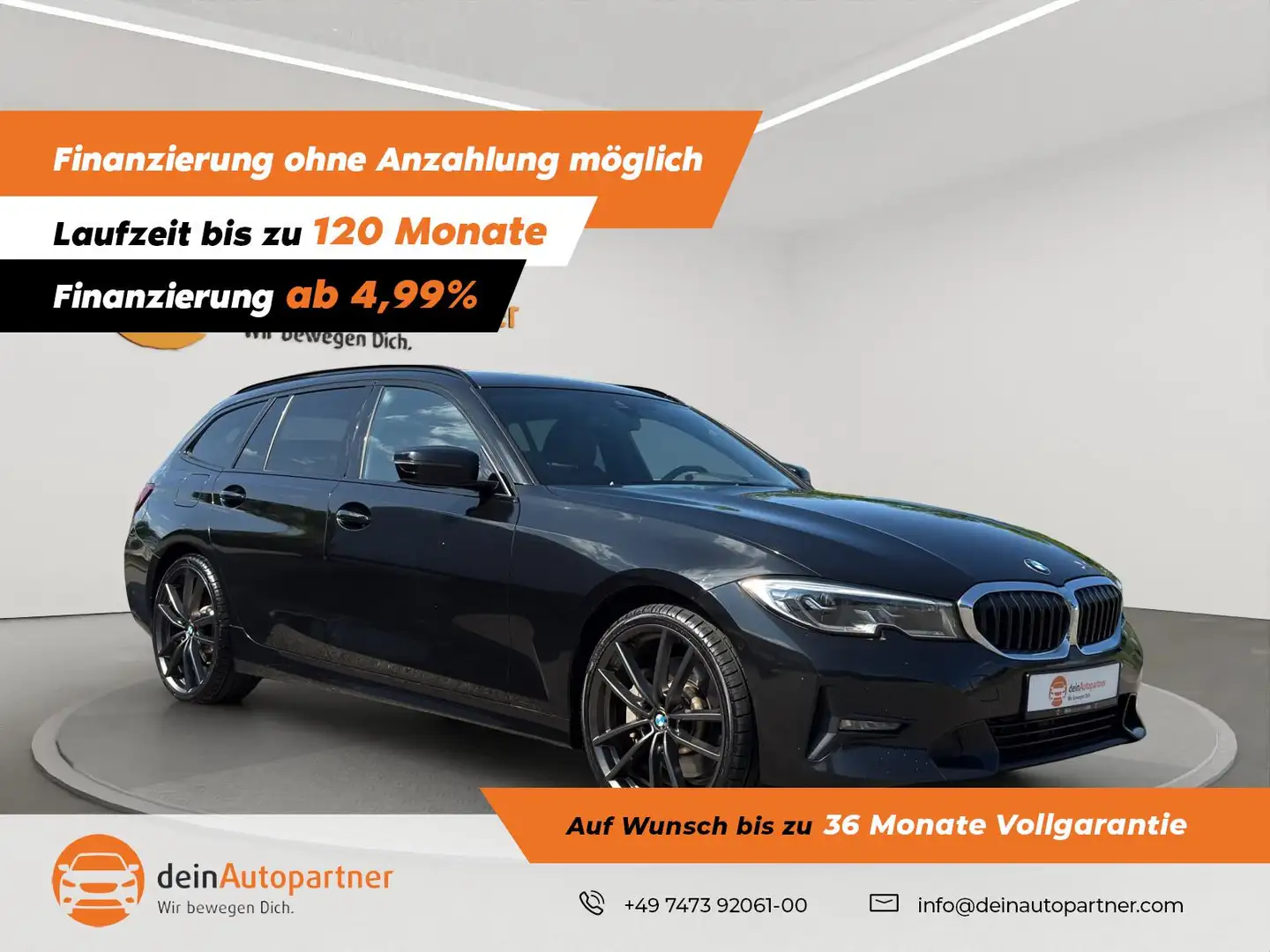 BMW 330 e Sport Line HUD/LED/RFK/SHADOW LINE/ Schwarz - 1
