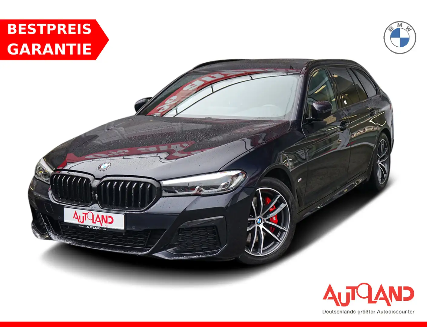BMW 520 520d xDrive M Sport LED Navi Panorama Kamera AHK Black - 1