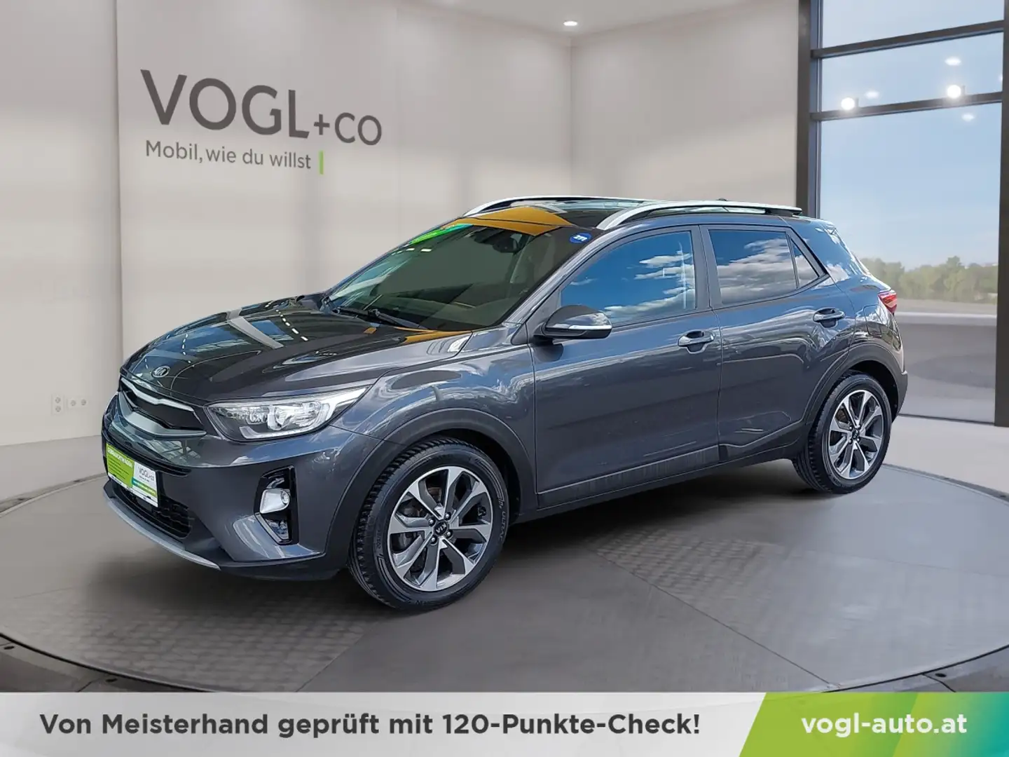 Kia Stonic 1,0 TGDI GPF Silber Grau - 1