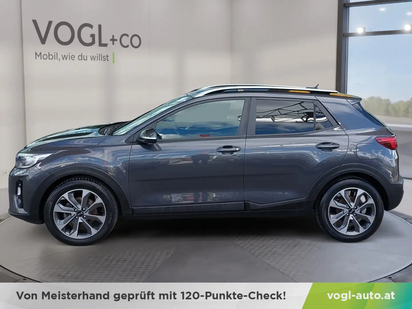 Kia Stonic 1,0 TGDI GPF Silber Grau - 2