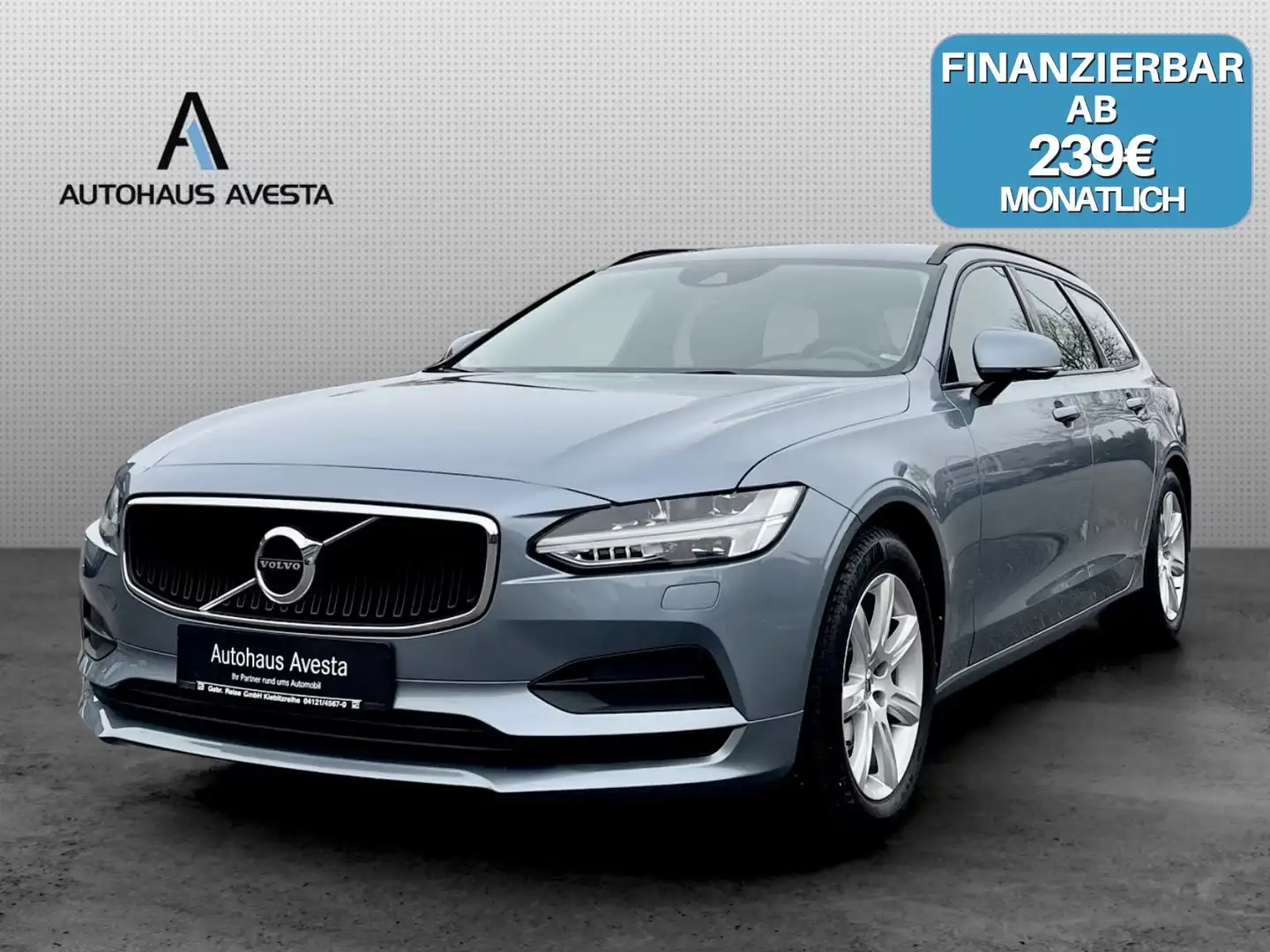Volvo V90 2.0 D3 / 2.HAND/ AHK / GARANTIE/ ACC/ NAVI/ Серый - 1