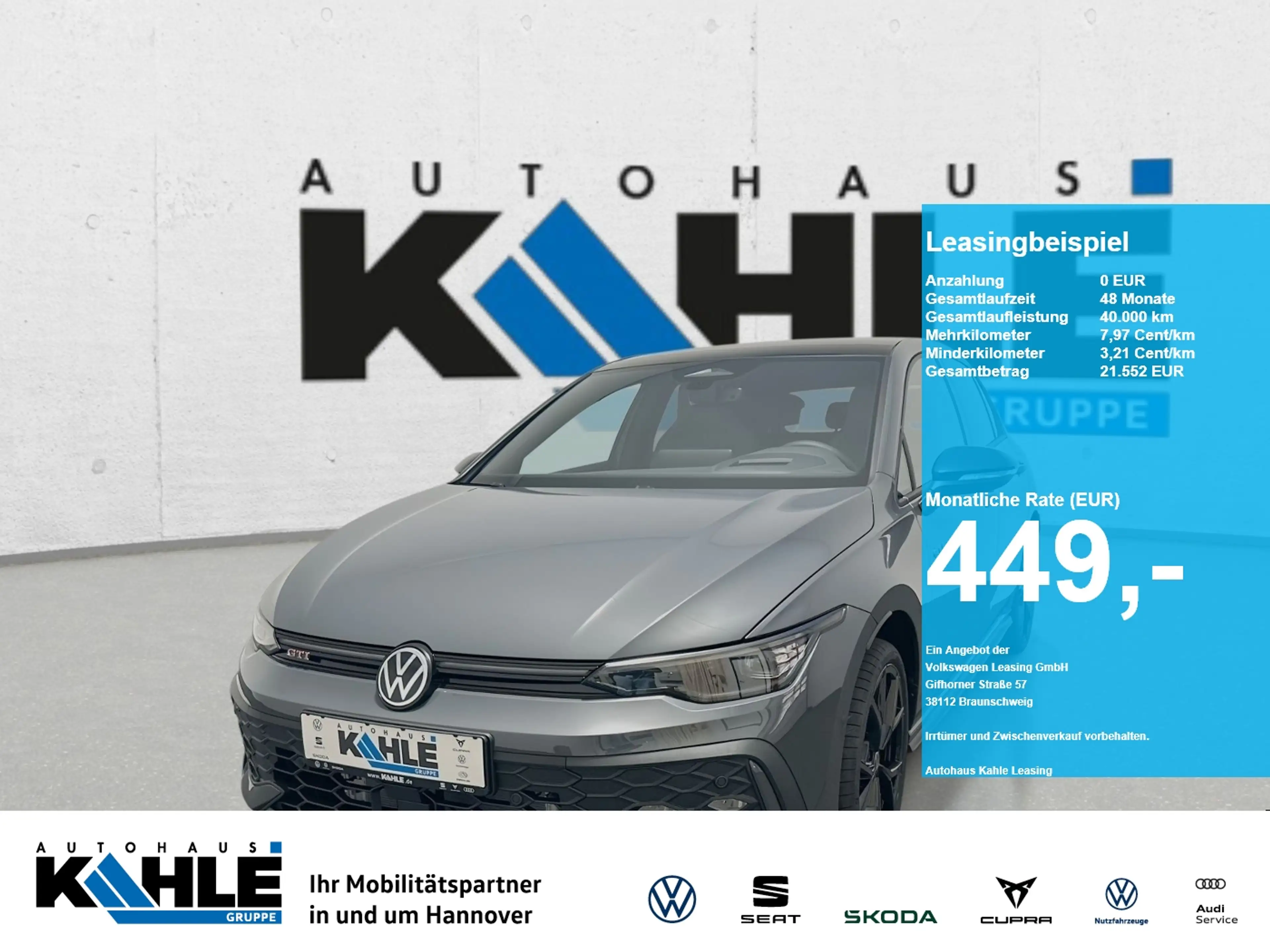 Volkswagen Golf GTI Golf 2.0 TSI DSG GTI BlackStyle Pano WKR AHK