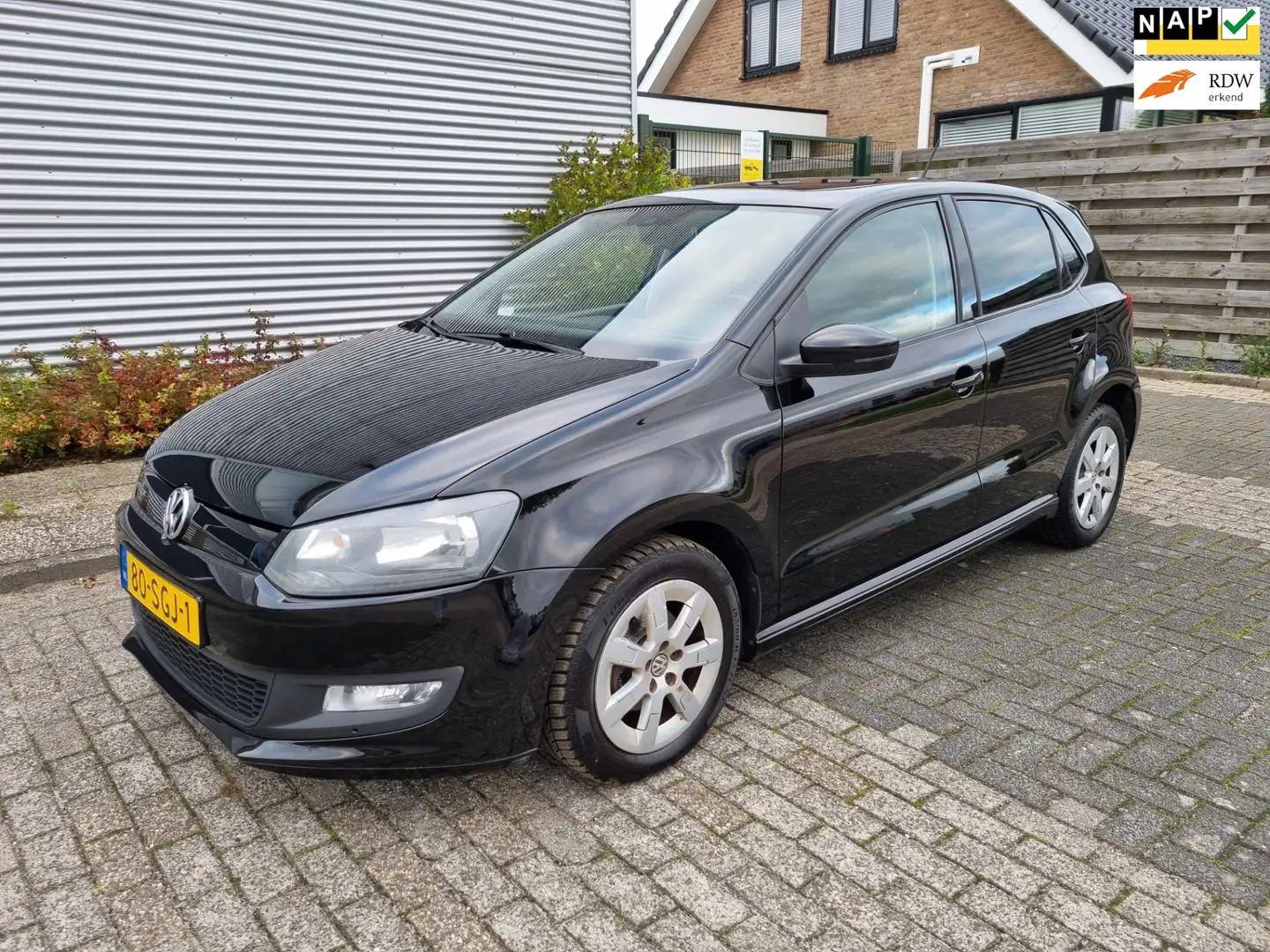 Volkswagen Polo 1.2 TDI BlueMotion 5-Drs Clima! Bj:2011 NAP! Zwart - 1