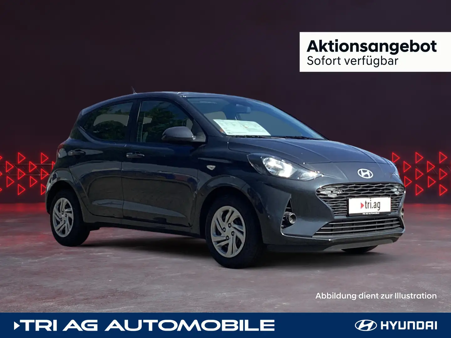 Hyundai i10 Select Einparkhilfe Navigation Klima Carplay Gris - 1