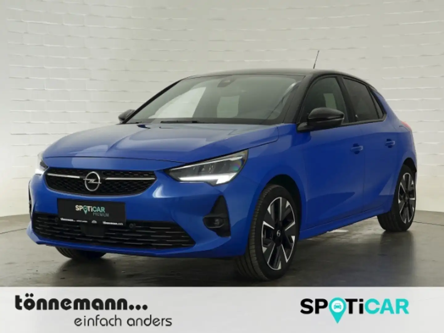 Opel Corsa-e F GS LINE 50kWH AT+LED+NAVI+RÜCKFAHRKAMERA+SITZ-/L Blau - 1