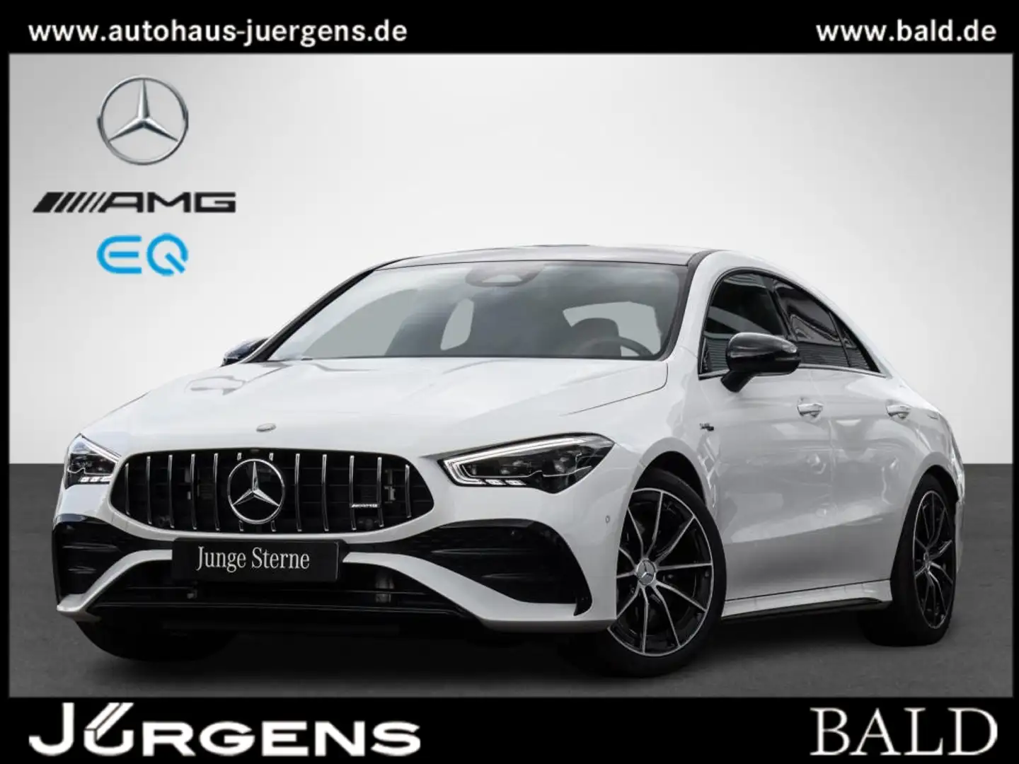 Mercedes-Benz CLA 35 AMG 4M Coupé Pano/Burm/Night/Totw/MBeam Blanc - 2