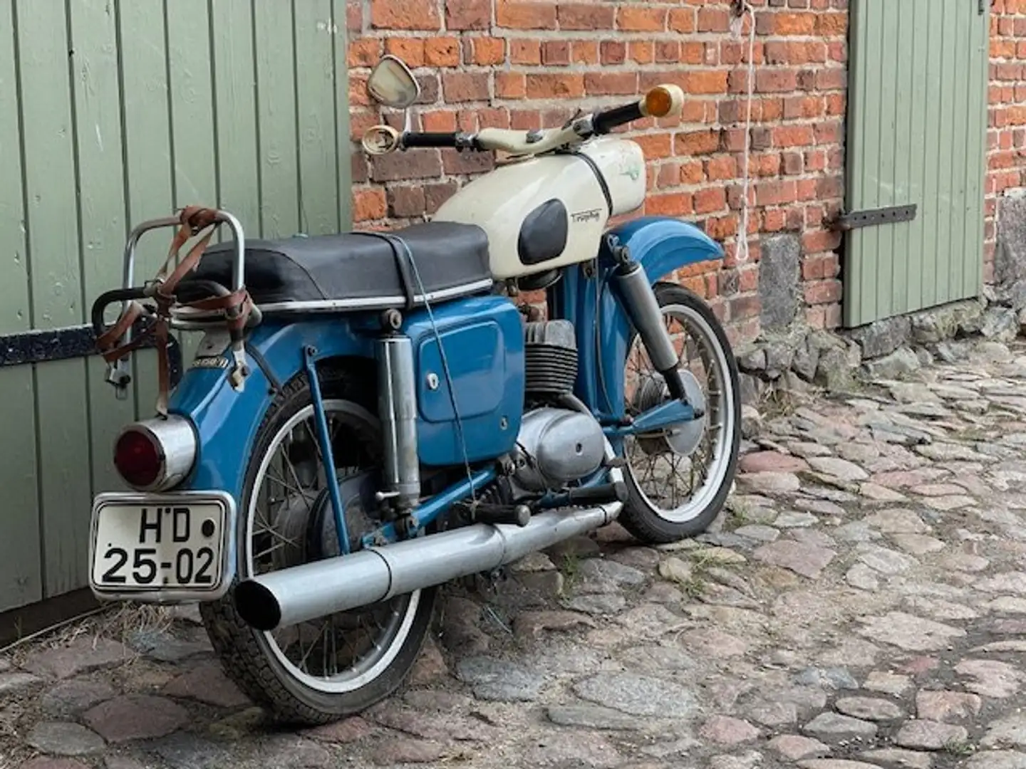 MZ ES 150 Seltener Scheunenfund - 32 Jahre unberuehrt Niebieski - 2